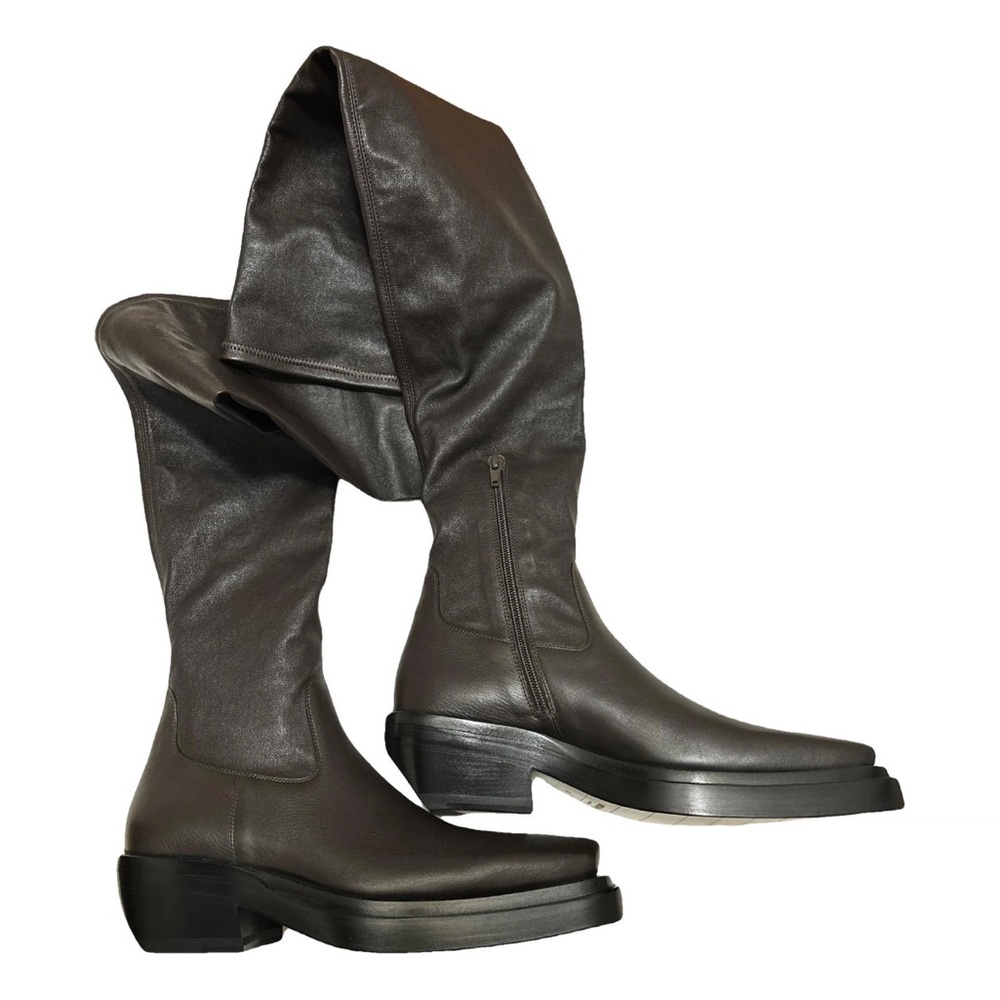Bottega Veneta Dark Brown Over the knee boots (IT 40)
